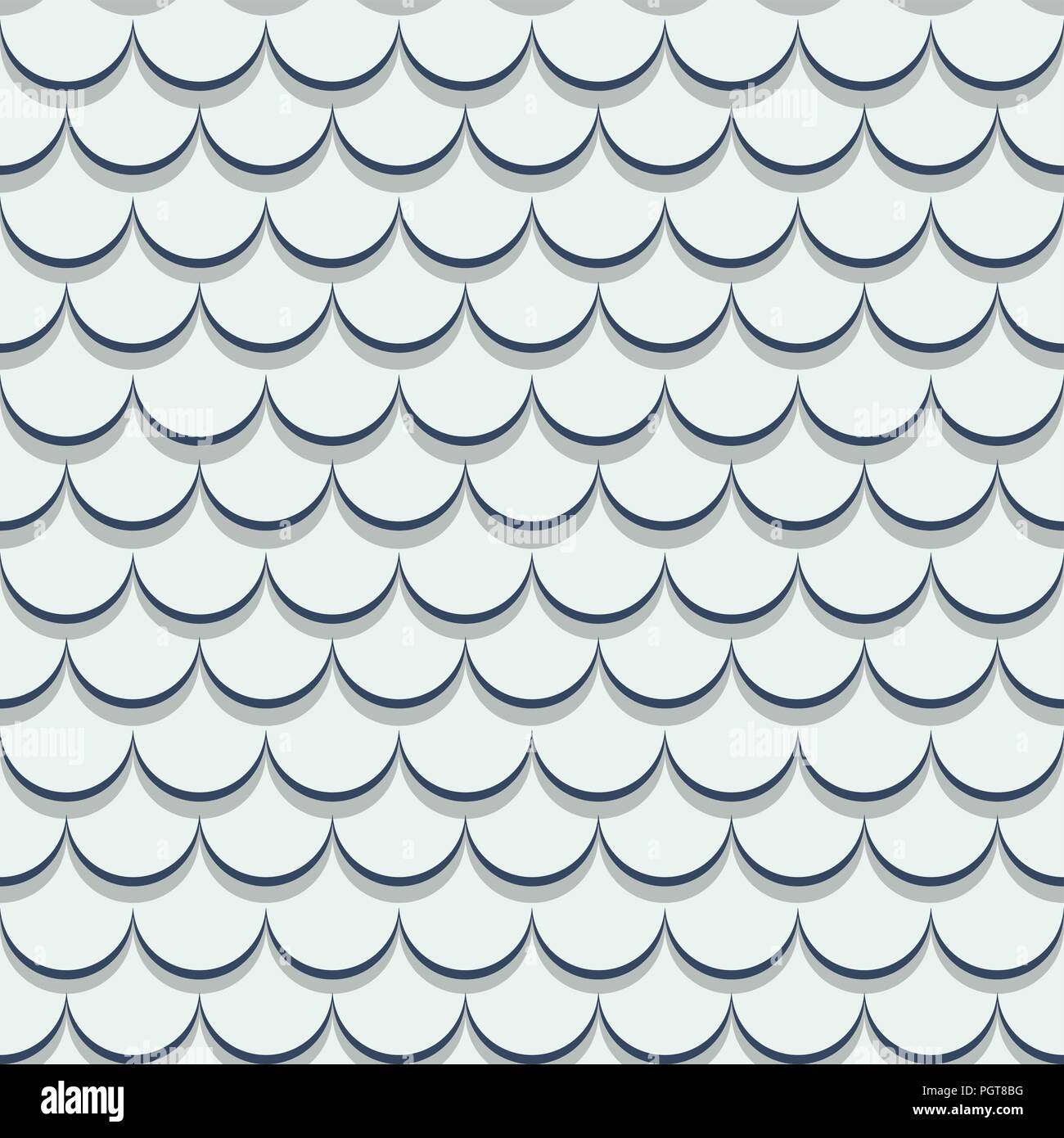Tegole del tetto seamless pattern design Illustrazione Vettoriale