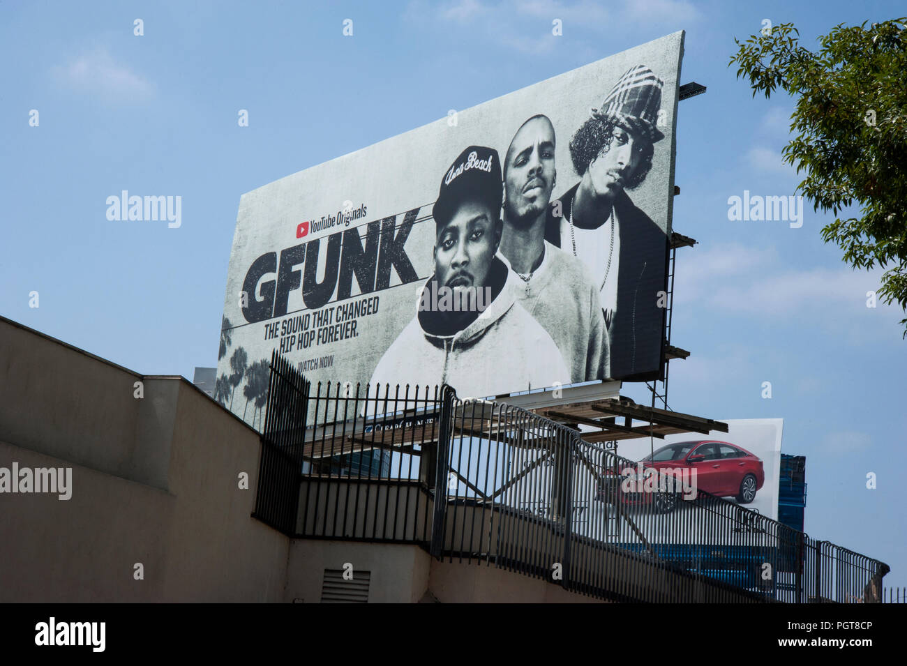 G Funk cartellone su striscia theSunset, 2018 Foto Stock