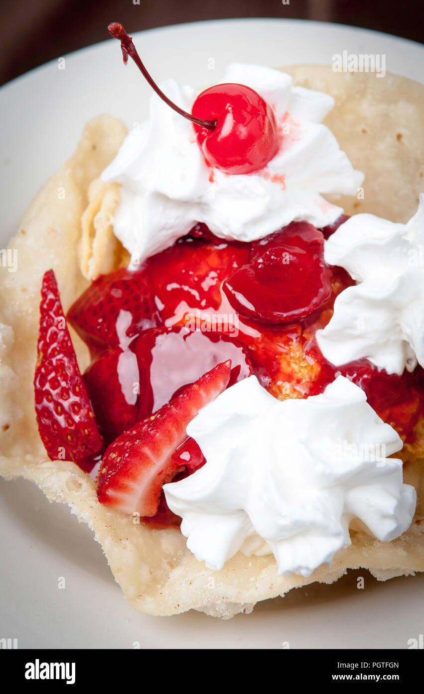 Deserto di fragola Foto Stock