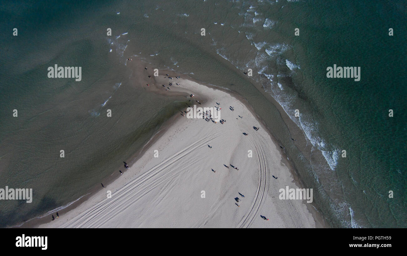 Zusammenkunft von Nord-und Ostsee Foto Stock