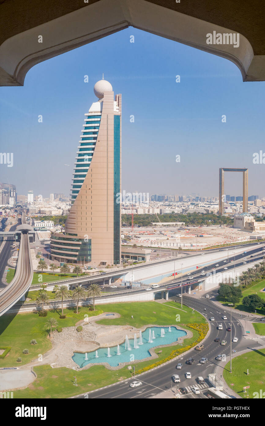 Dubai Etisalat Tower Foto Stock