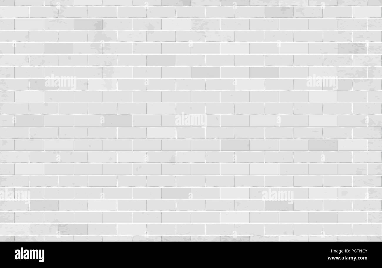 Bianco, Grigio muro di mattoni texture di sfondo o con macchie di testo. Illustrazione Vettoriale Illustrazione Vettoriale