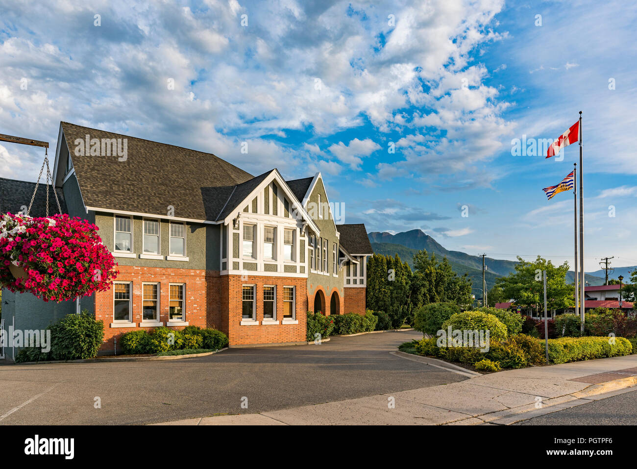 Il Tribunale vecchio, Salmon Arm, British Columbia, Canada Foto Stock