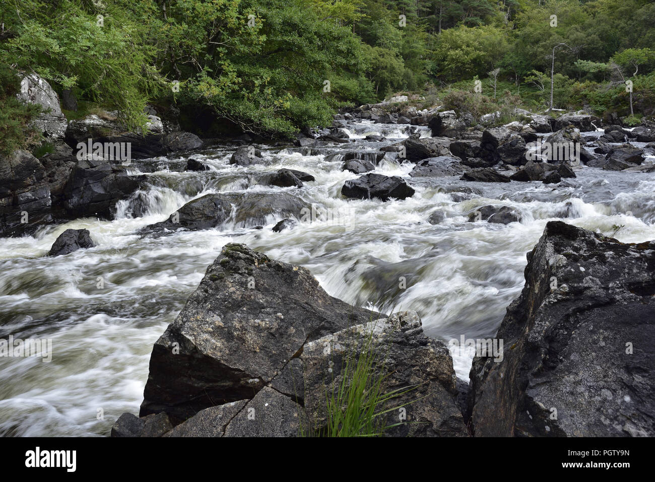 Fiume Inver, Lochinver, Assynt, Scozia Foto Stock