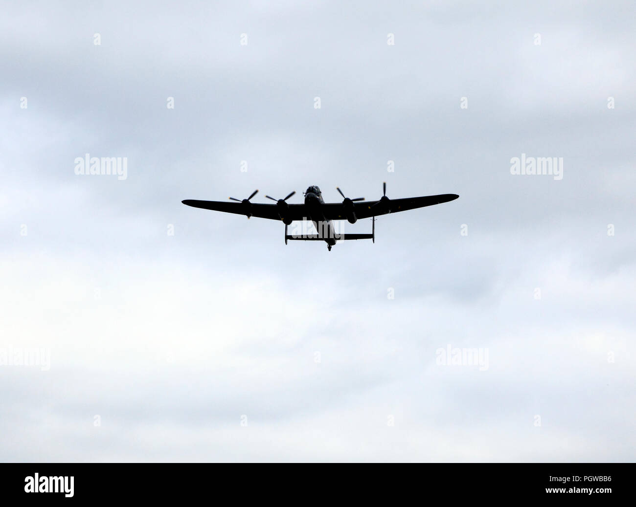 Lancaster bombardiere, aereo, RAF, Guerra Mondiale 2, bombardamenti, costruito 1945 Foto Stock