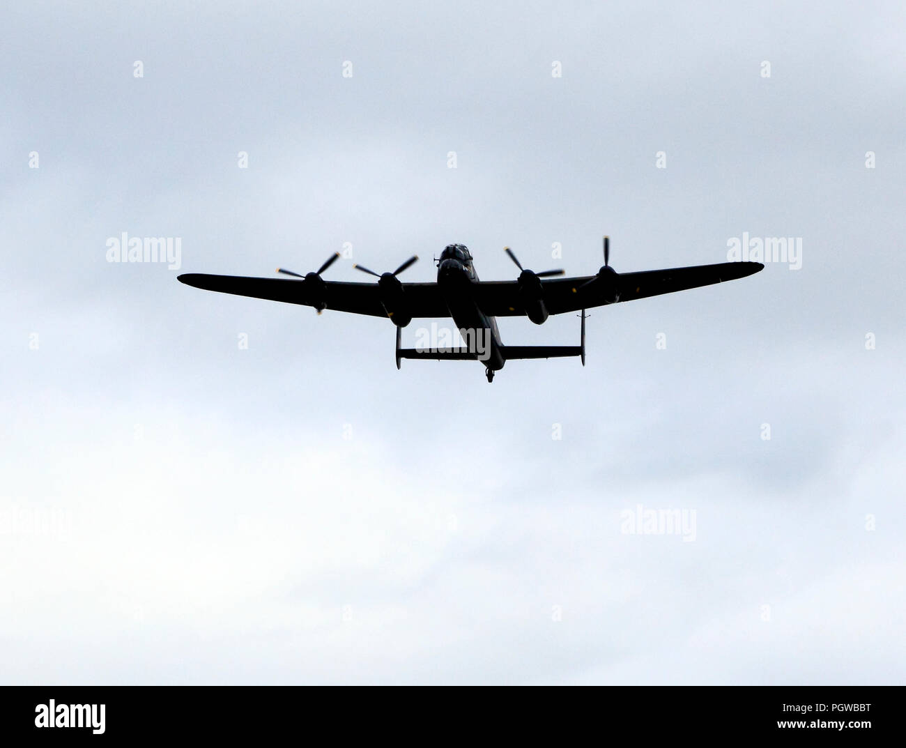 Lancaster bombardiere, aereo, RAF, Guerra Mondiale 2, bombardamenti, costruito 1945 Foto Stock