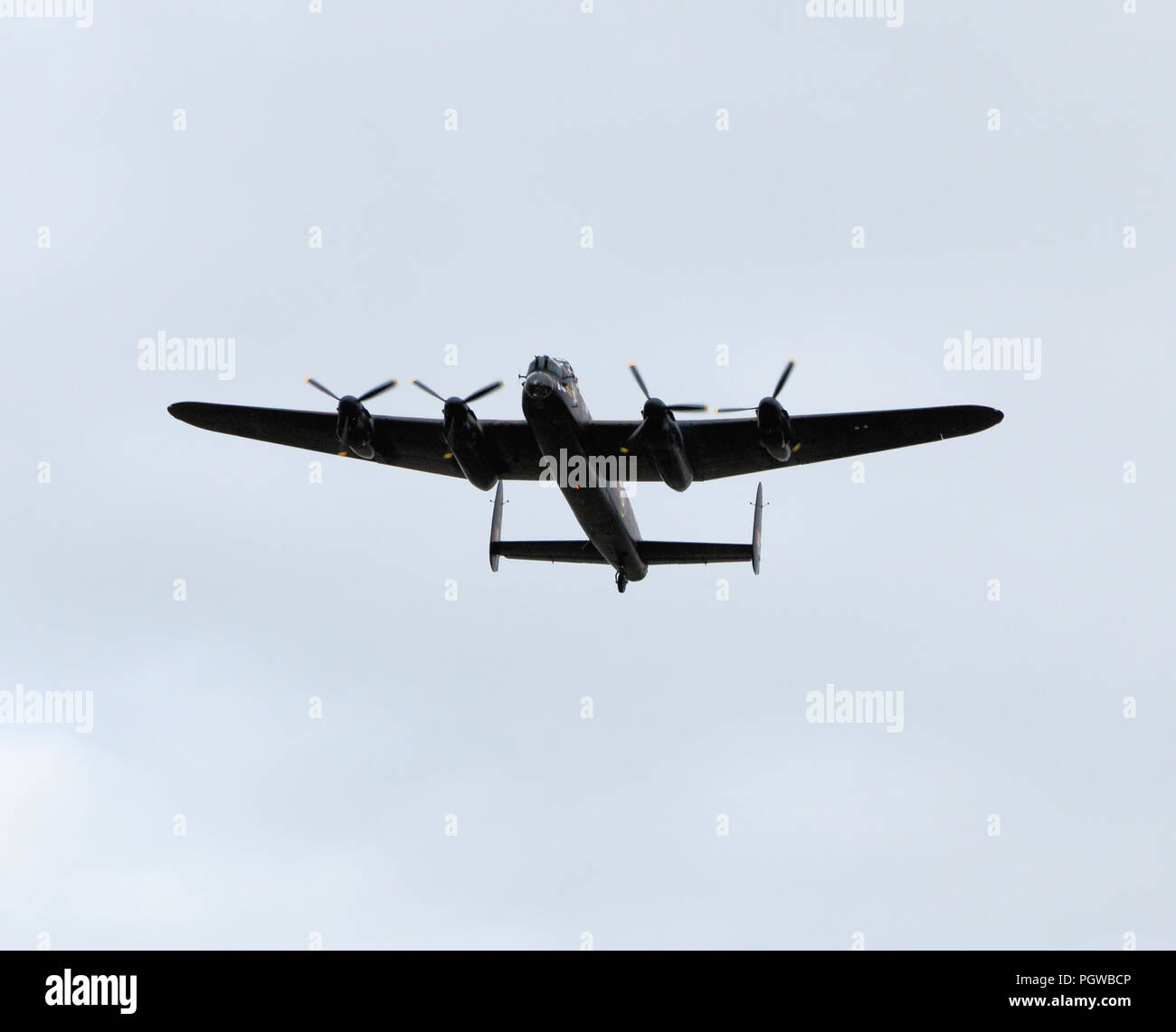 Lancaster bombardiere, aereo, RAF, Guerra Mondiale 2, bombardamenti, costruito 1945 Foto Stock