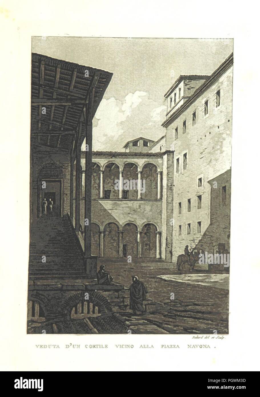 Immagine dalla pagina 49 di "Lettres, ou viaggio pittoresco dans les Alpes, en passant par la route de Lyon et le Mont-Cénis; suivi d'onu Recueil de vues des monumens antiques de Roma ... en 48 planches et onu frontispice des0058. Foto Stock