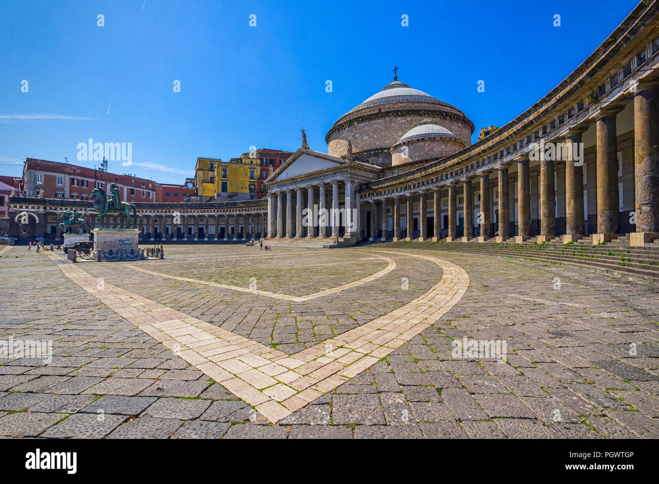 Chiesa di San Francesco di Paola in piazza del Plebiscito Foto Stock