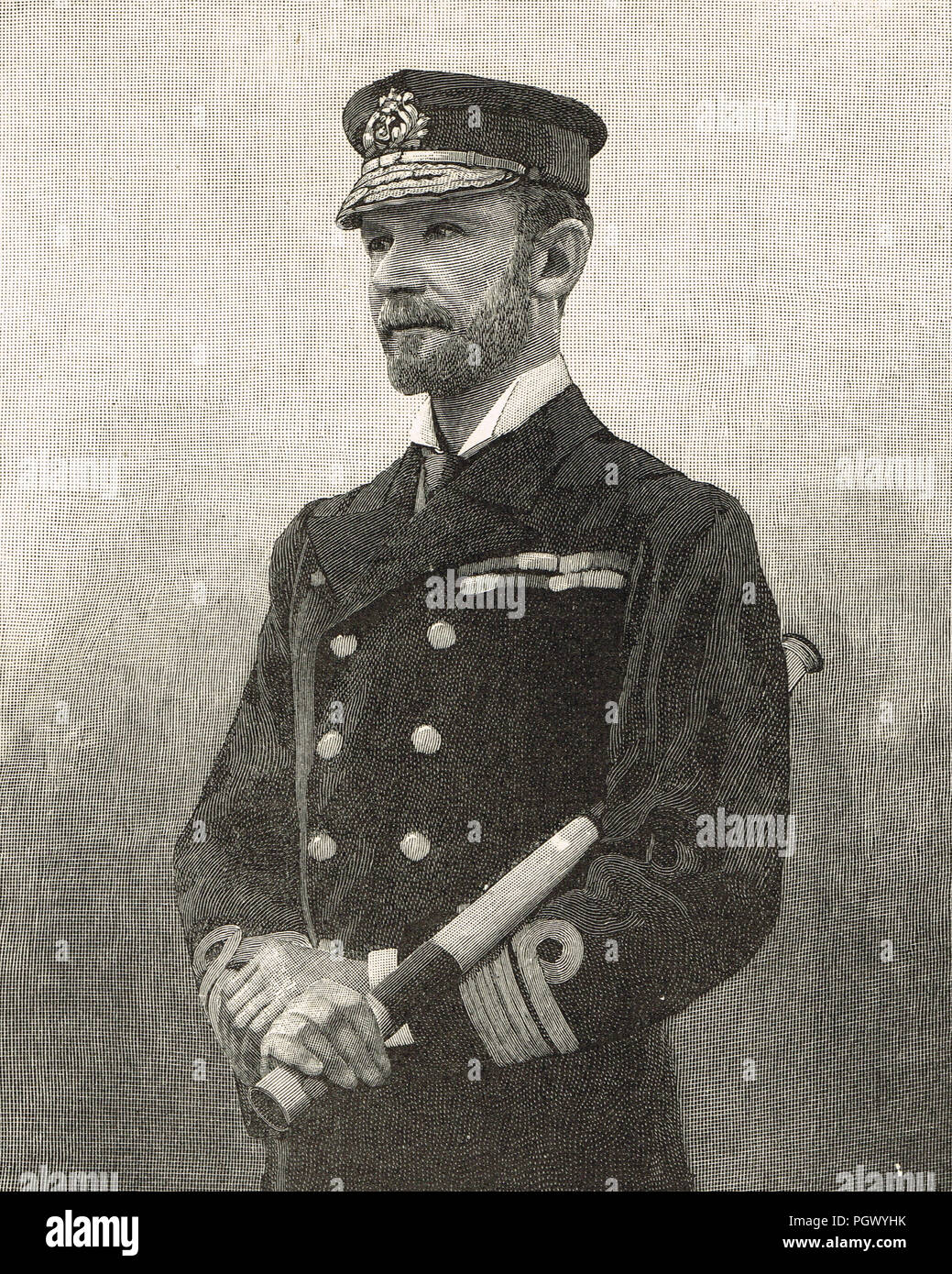 L'ammiraglio della flotta, Sir Edward Hobart Seymour, circa 1900 Foto Stock