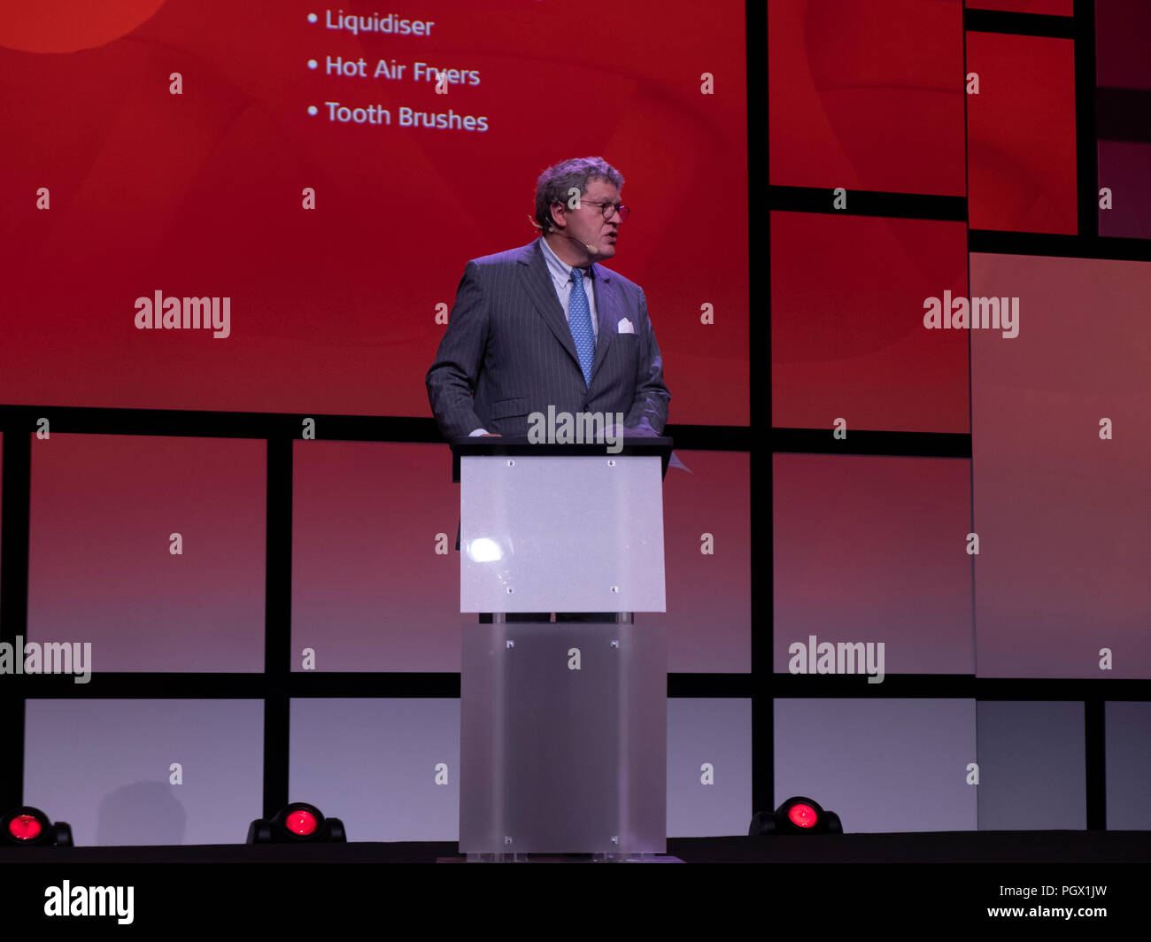 Berlino, Germania. Il 29 agosto, 2018. Premere il tasto Conferenza presso l'IFA 2018, Ifa di credito successivo: Beata Siewicz/Pacific Press/Alamy Live News Foto Stock