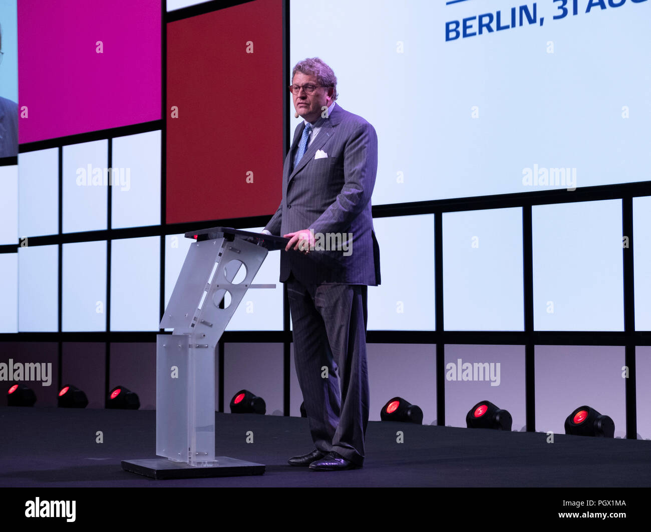 Berlino, Germania. Il 29 agosto, 2018. Premere il tasto Conferenza presso l'IFA 2018, Ifa di credito successivo: Beata Siewicz/Pacific Press/Alamy Live News Foto Stock