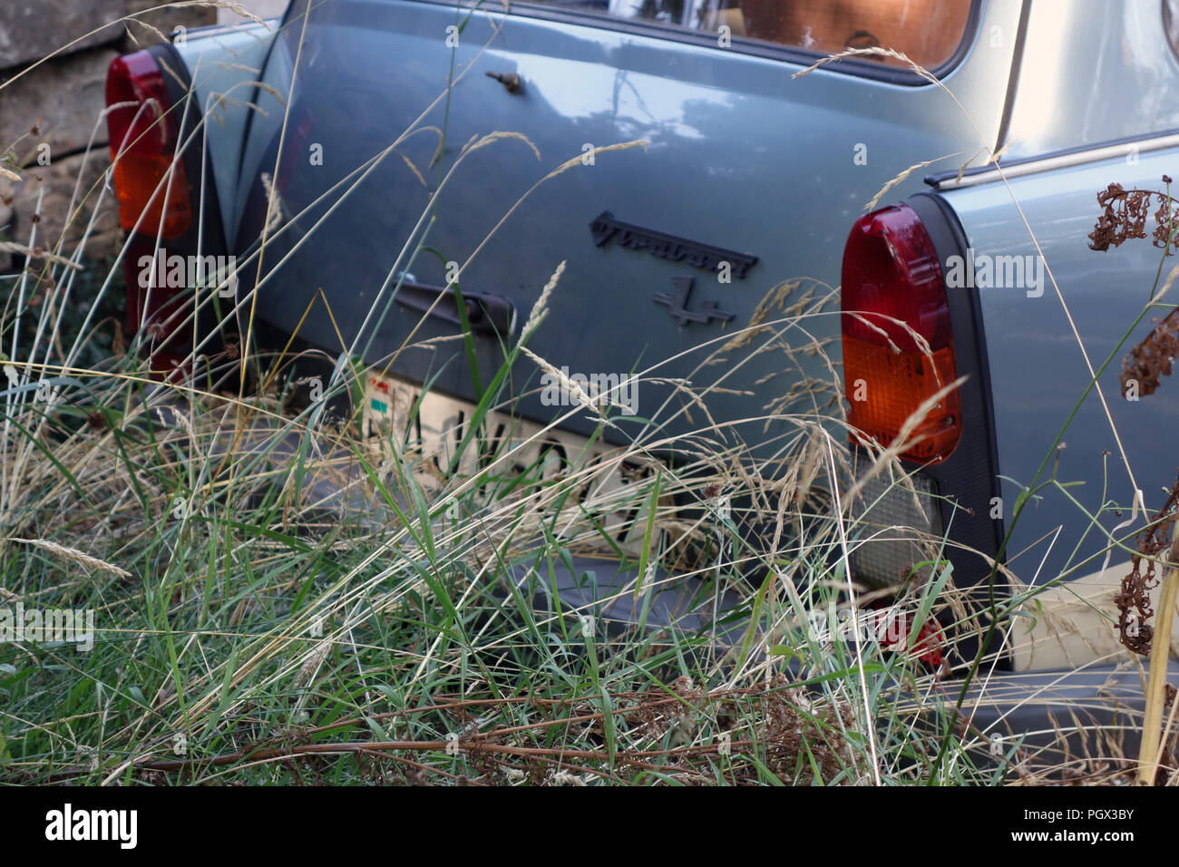 La parte posteriore della Trabant vettura station wagon è stato prodotto dal 1957 al 1990 da ex Germania Est Foto Stock