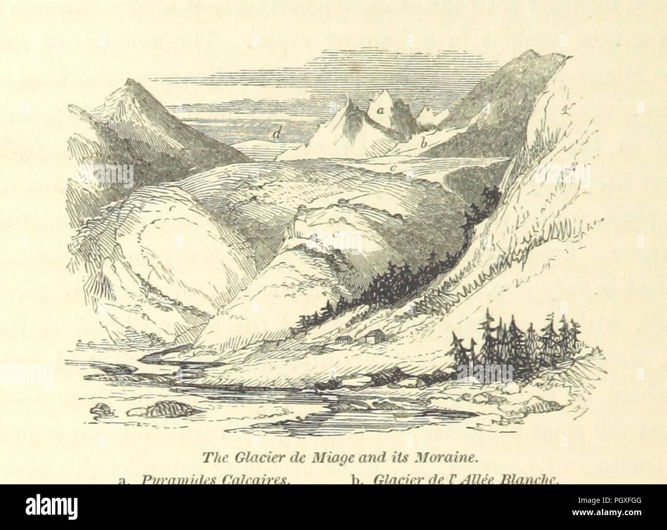 Immagine dalla pagina 216 di 'viaggi attraverso le Alpi della Savoia e altre parti della catena di Pennine, con osservazioni sui fenomeni di ghiacciai' . Foto Stock
