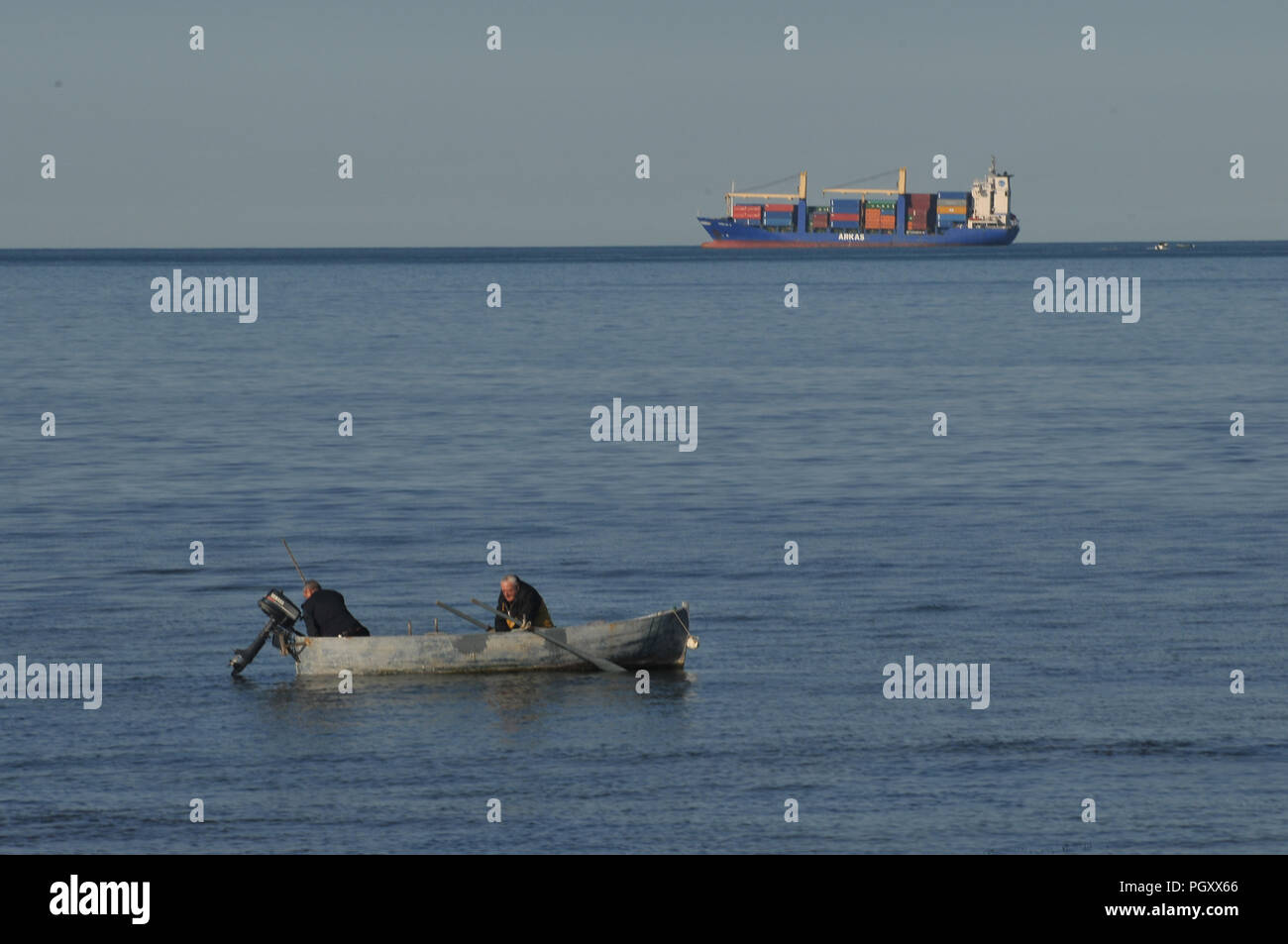 I pescatori e del carico Foto Stock