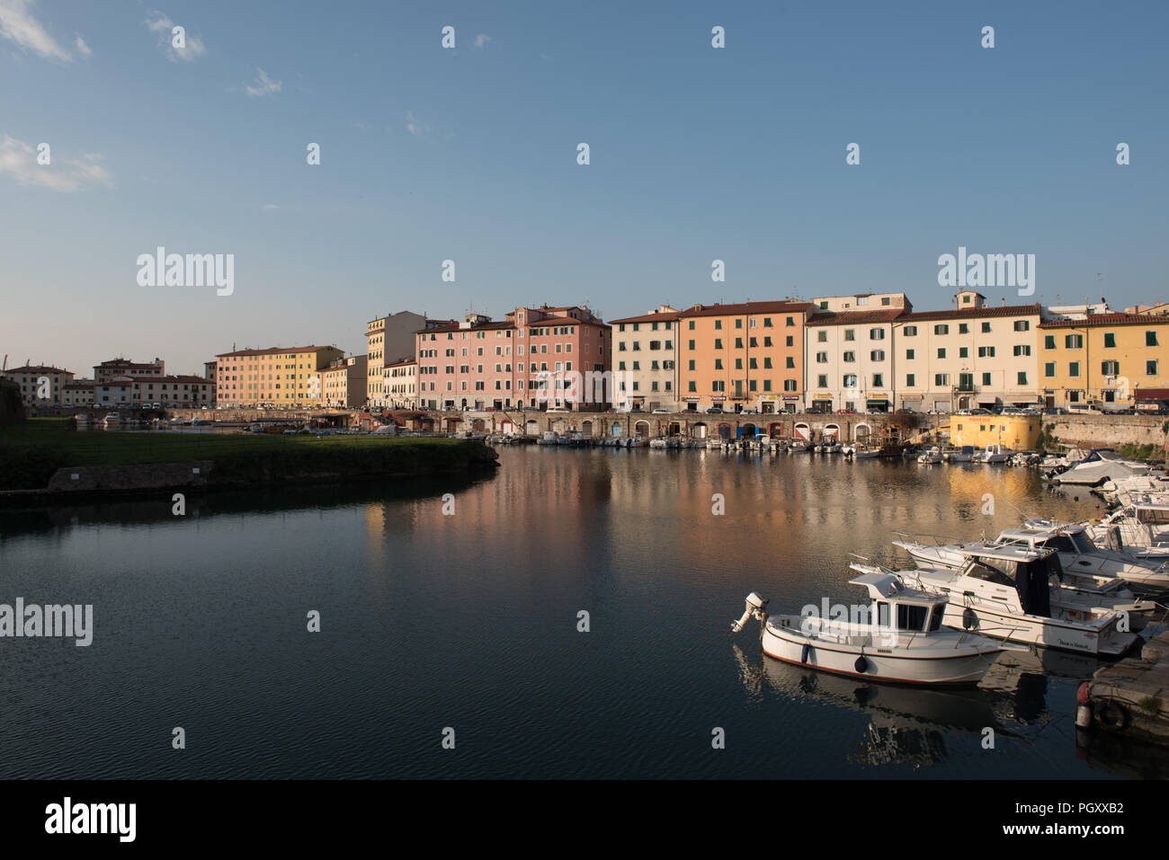 Zona del canale cosiddetto Pontino o scali delle Cantine Foto Stock