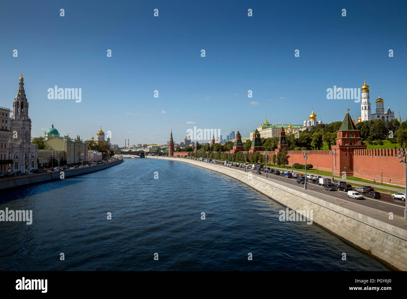 Panorama del centro storico della città di Mosca, Russia Foto Stock