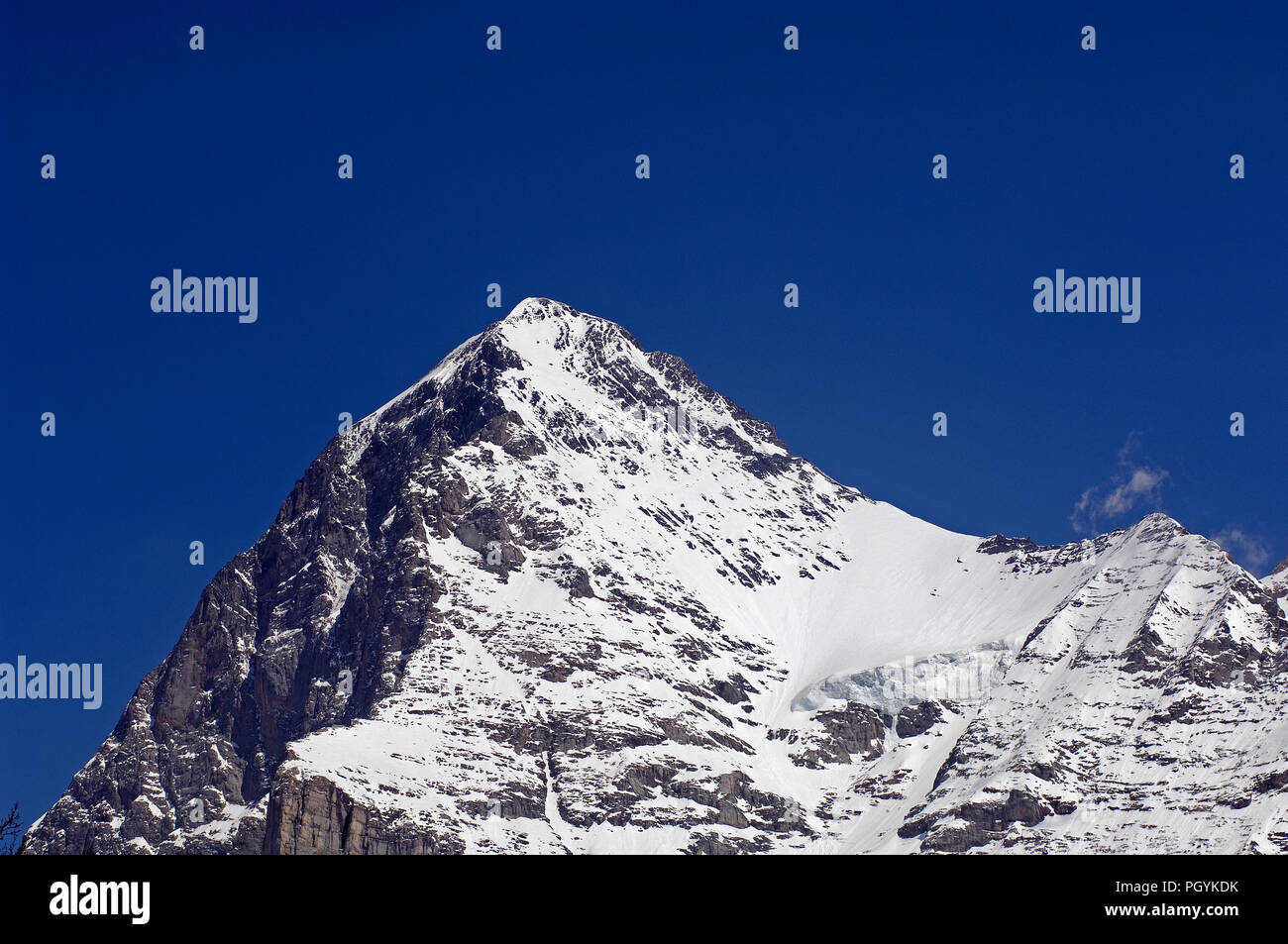 Svizzera - Alpi - volto a nord-ovest di Eiger (3970m) Foto Stock