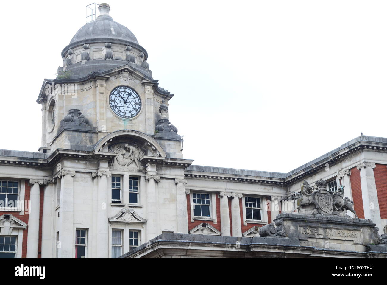 Vecchio Manchester Royal Infirmary Foto Stock