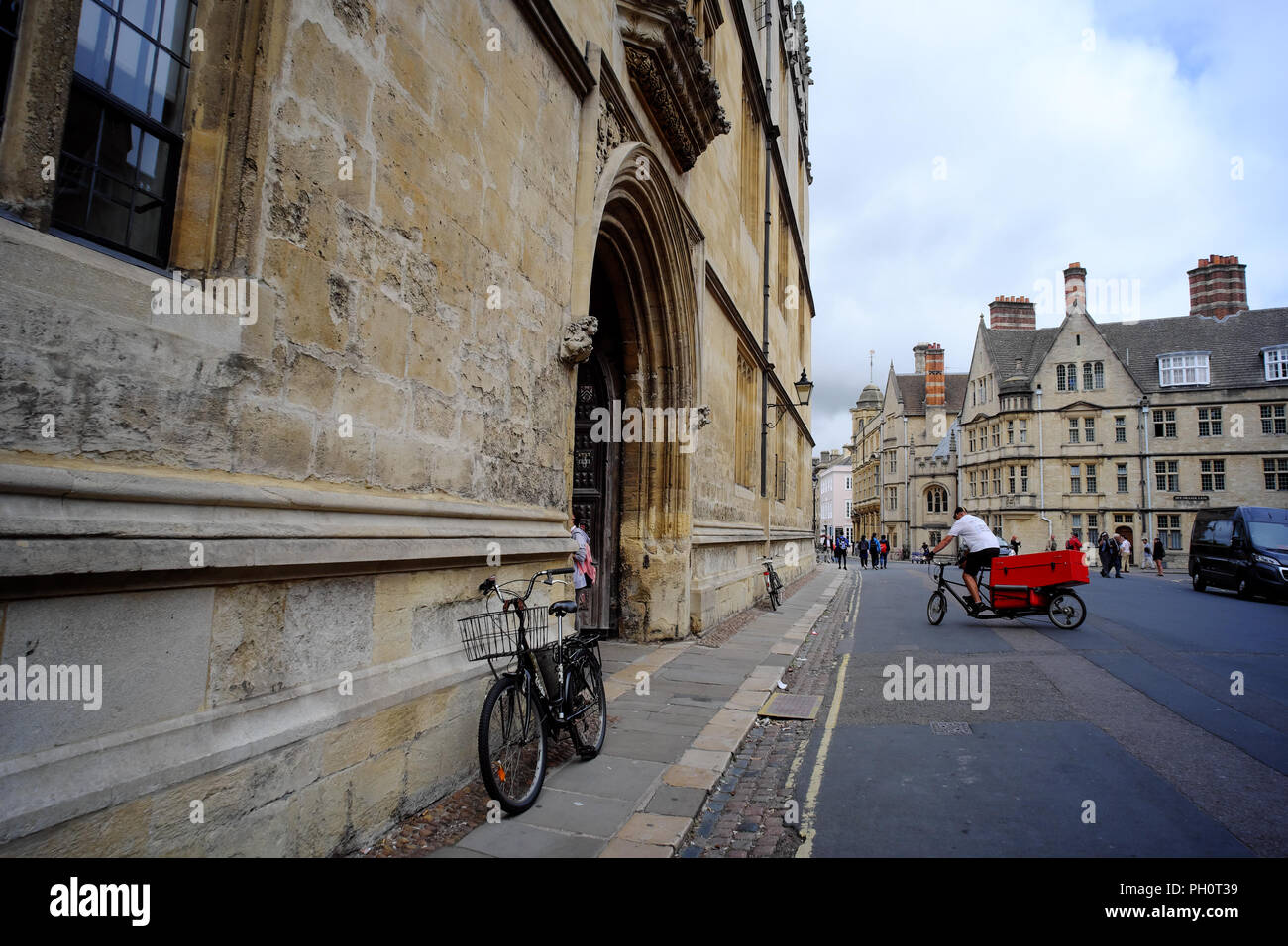 La Libreria di Bodleian, Oxford University, Oxfordshire, England, Regno Unito Foto Stock