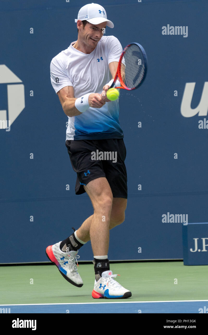 Andy Murray (GBR) competono al 2018 US Open di Tennis. Foto Stock