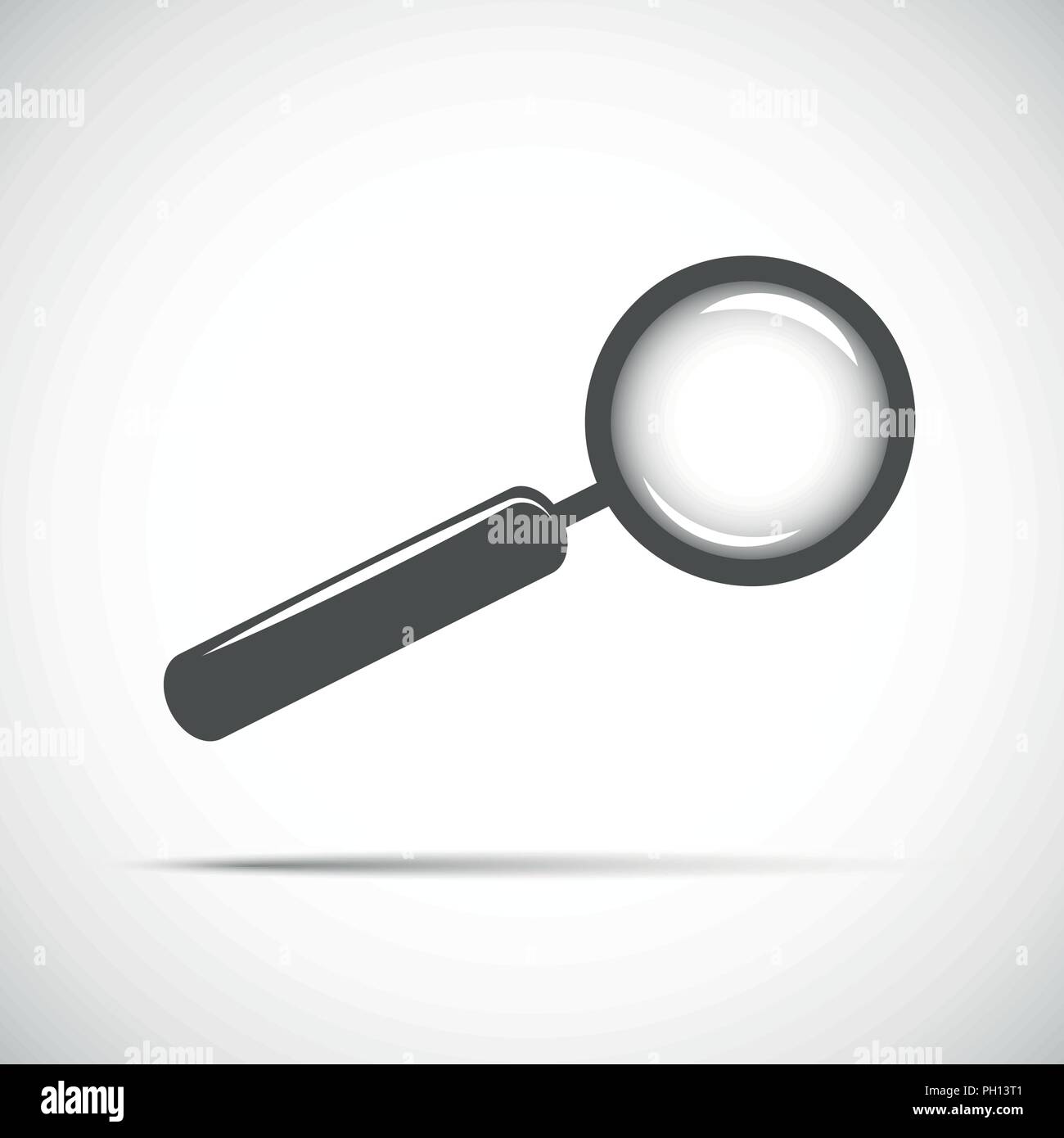 Lente di ingrandimento ricerca cercando informazioni illustrazione vettoriale Illustrazione Vettoriale