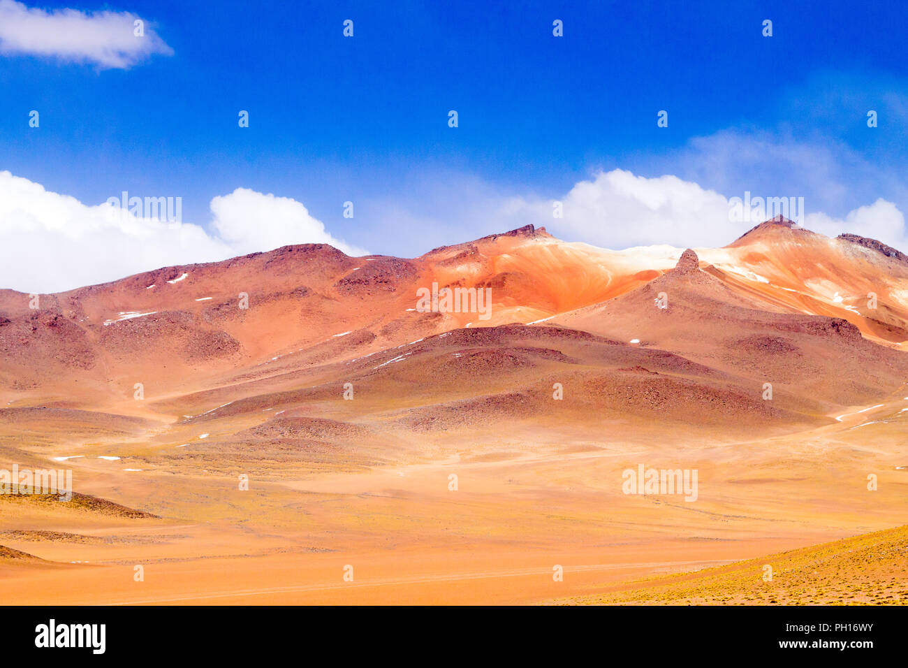 Paesaggio boliviano, Salvador Dali vista nel deserto. Bella la Bolivia Foto Stock