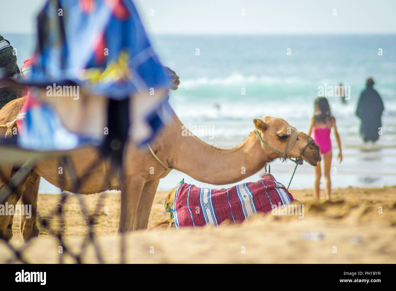 Spiaggia di Tangeri Foto Stock