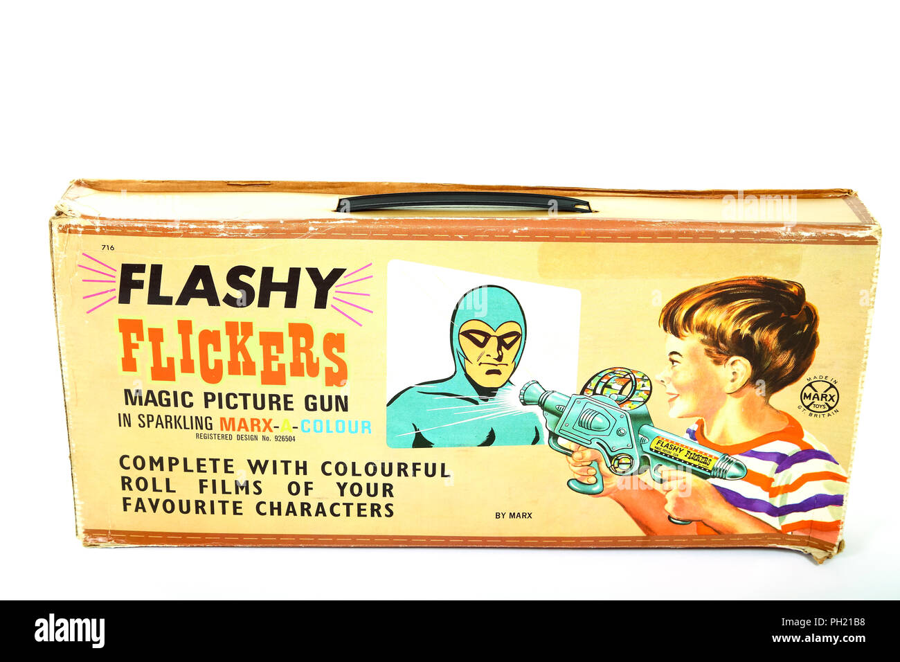 Marx Vintage Toys appariscenti sfarfalla magic immagine pistola giocattolo a partire dagli anni sessanta-1970s Foto Stock
