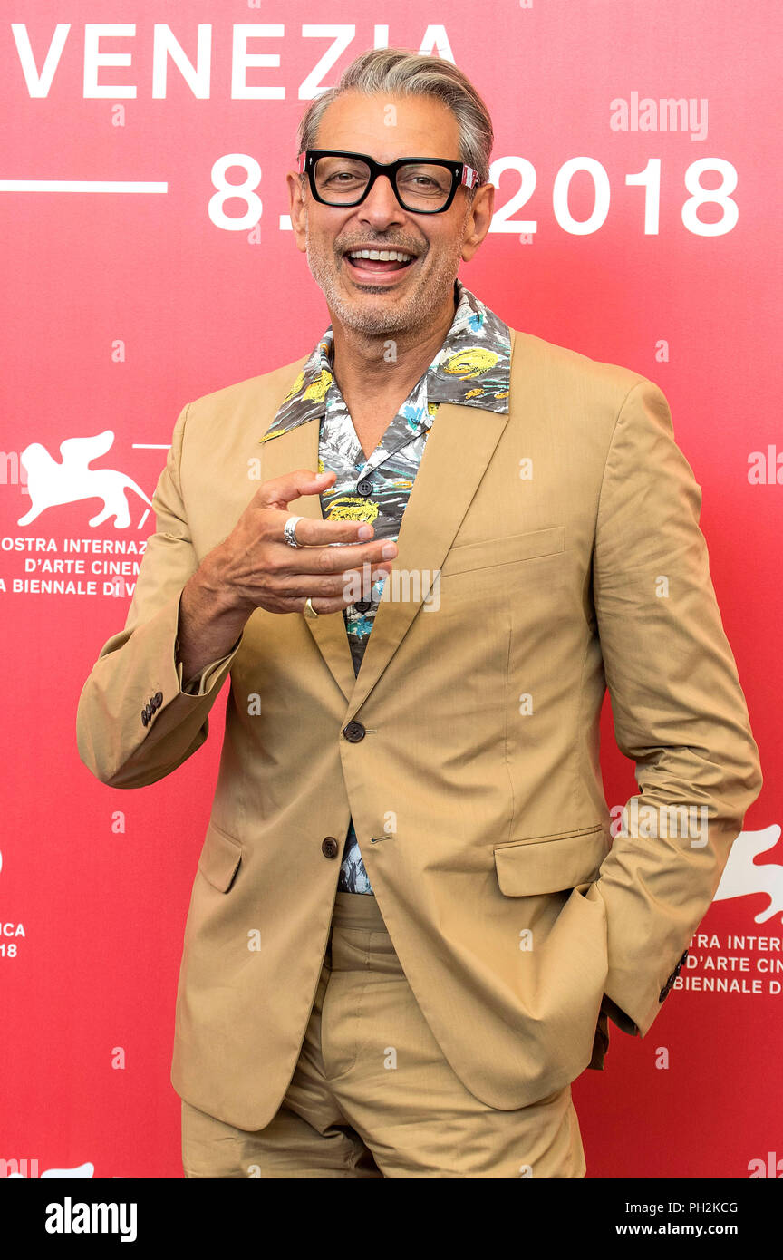 Jeff Goldblum durante la "montagna" photocall al settantacinquesimo Venice International Film Festival presso il Palazzo del Casinò su agosto 30, 2018 a Venezia, Italia Foto Stock