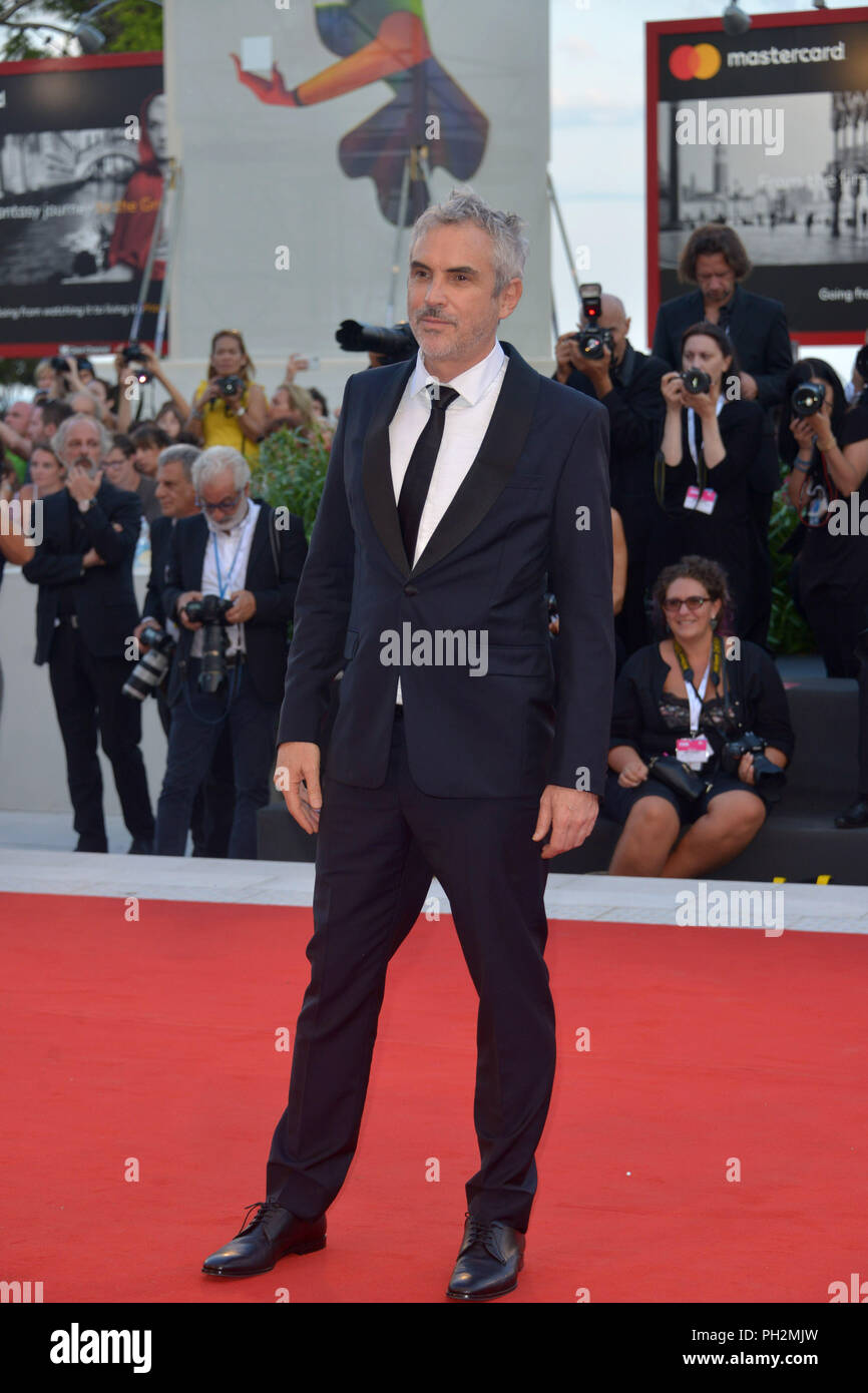 Venezia, Italia. Il 30 agosto, 2018. 75° Festival del Cinema di Venezia, RedCarpet film "Roma". Nella foto: Alfonso CuarÃ³n Credit: Indipendente Photo Agency Srl/Alamy Live News Foto Stock