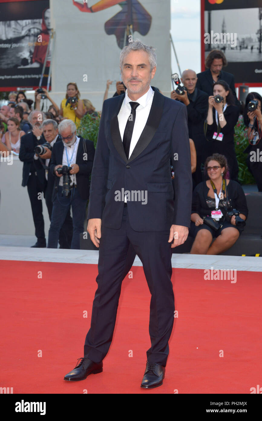 Venezia, Italia. Il 30 agosto, 2018. 75° Festival del Cinema di Venezia, RedCarpet film "Roma". Nella foto: Alfonso CuarÃ³n Credit: Indipendente Photo Agency Srl/Alamy Live News Foto Stock