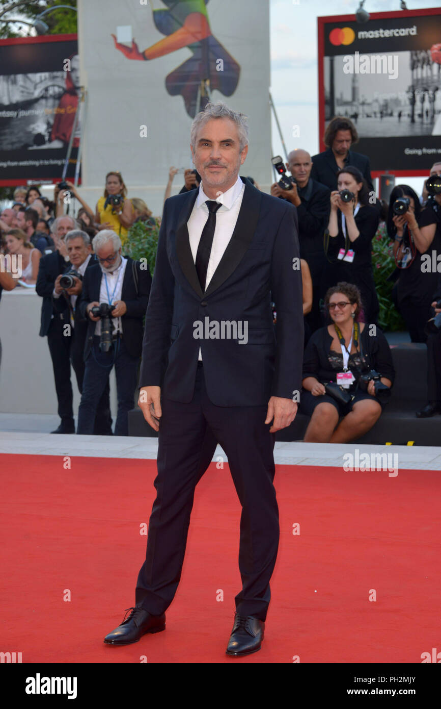Venezia, Italia. Il 30 agosto, 2018. 75° Festival del Cinema di Venezia, RedCarpet film "Roma". Nella foto: Alfonso CuarÃ³n Credit: Indipendente Photo Agency Srl/Alamy Live News Foto Stock