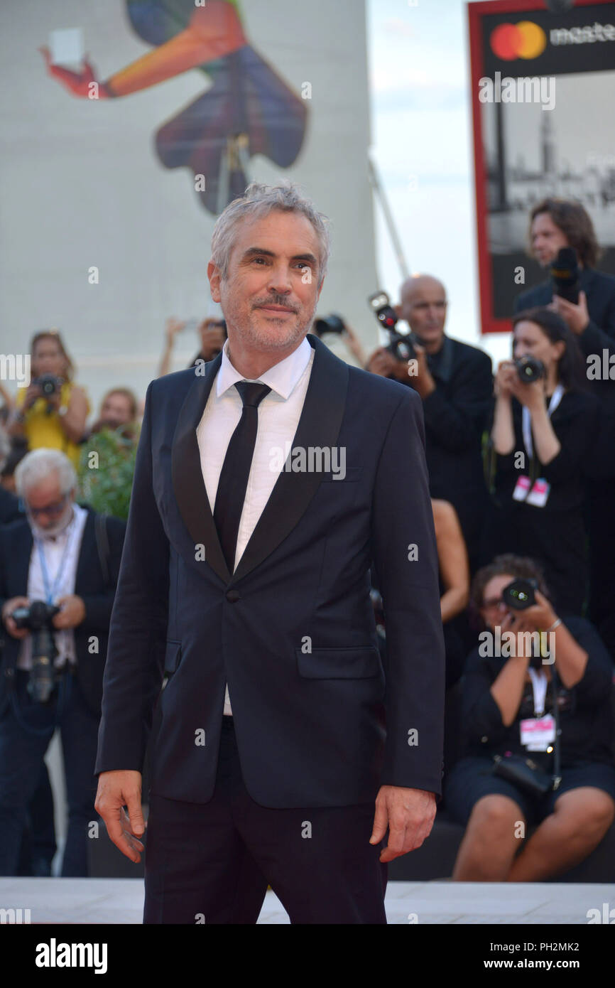 Venezia, Italia. Il 30 agosto, 2018. 75° Festival del Cinema di Venezia, RedCarpet film "Roma". Nella foto: Alfonso CuarÃ³n Credit: Indipendente Photo Agency Srl/Alamy Live News Foto Stock