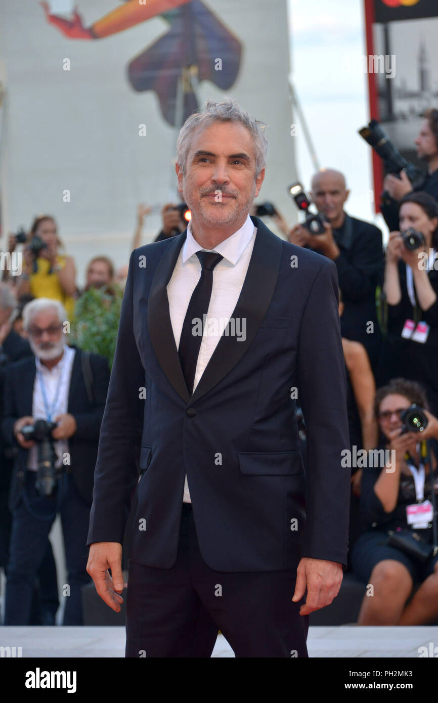 Venezia, Italia. Il 30 agosto, 2018. 75° Festival del Cinema di Venezia, RedCarpet film "Roma". Nella foto: Alfonso CuarÃ³n Credit: Indipendente Photo Agency Srl/Alamy Live News Foto Stock