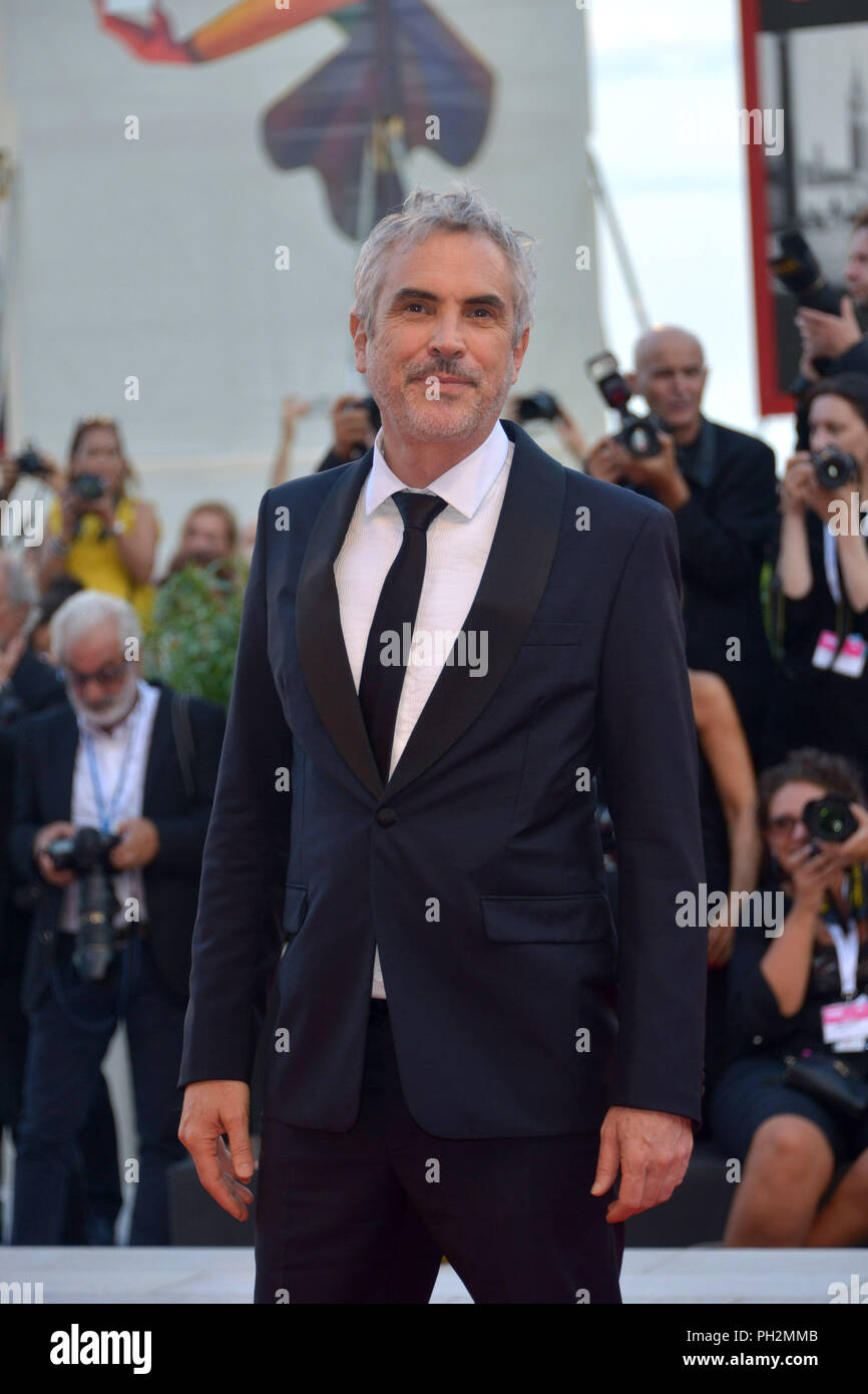 Venezia, Italia. Il 30 agosto, 2018. 75° Festival del Cinema di Venezia, RedCarpet film "Roma". Nella foto: Alfonso CuarÃ³n Credit: Indipendente Photo Agency Srl/Alamy Live News Foto Stock