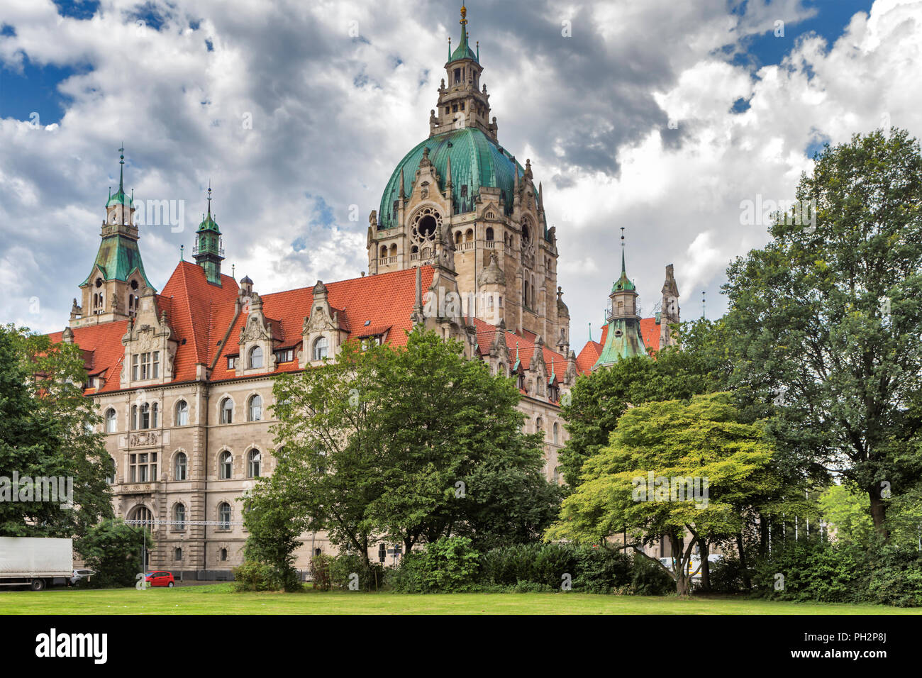 Nuovo Municipio, Neues Rathaus (1913), Hannover, Bassa Sassonia, Germania Foto Stock