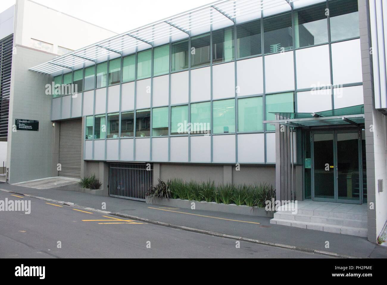 Ingresso alla sede regionale della società Kellogg di Auckland, in Nuova Zelanda, 26 febbraio 2018. () Foto Stock