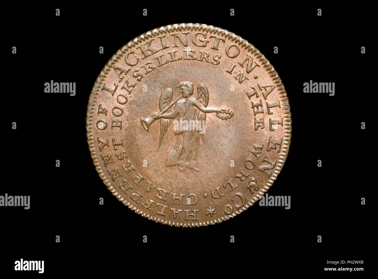 Lackington's Book Shop London Halfpenny Token Foto Stock