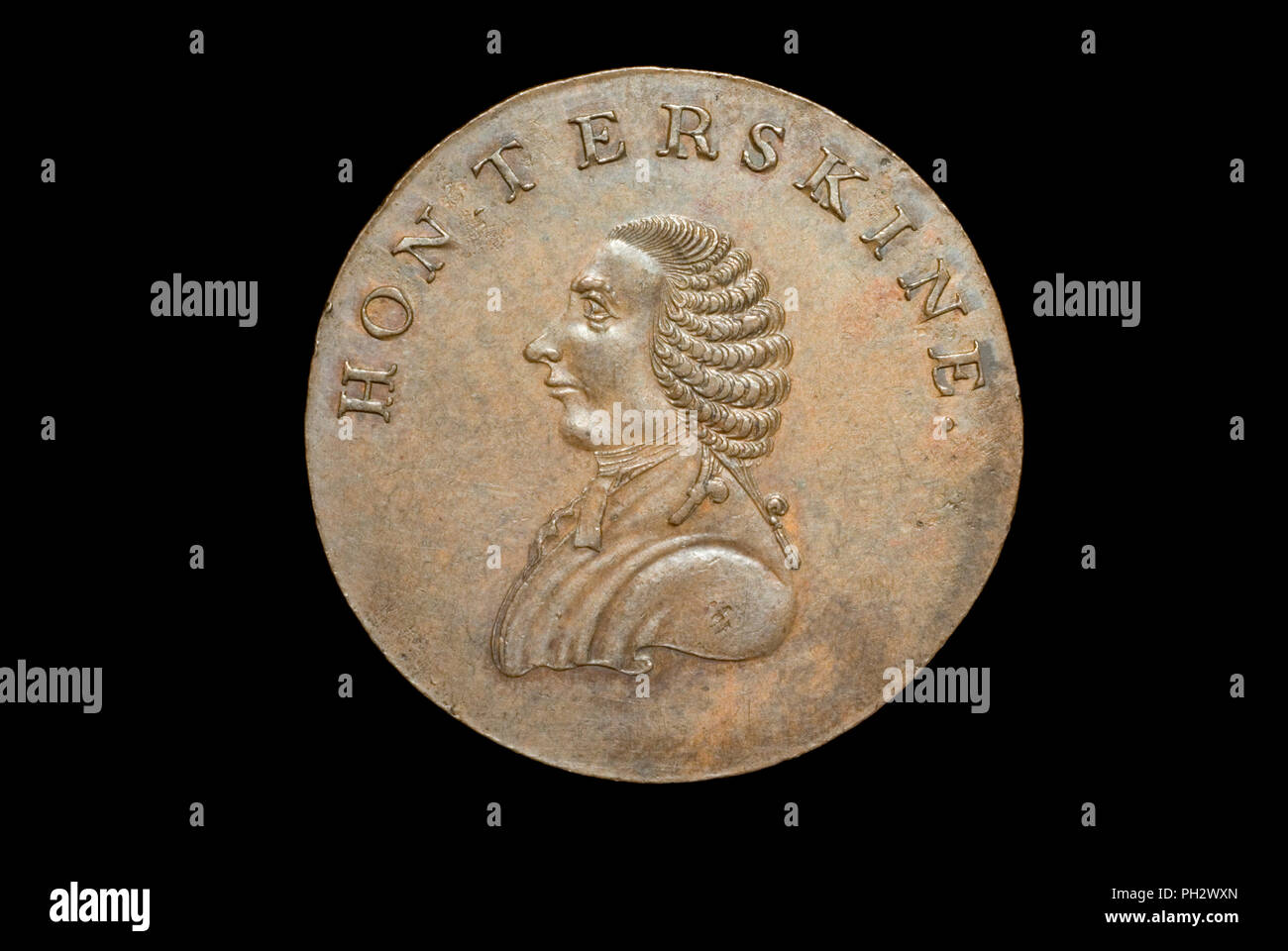 Thomas Erskine Halfpenny Token Foto Stock