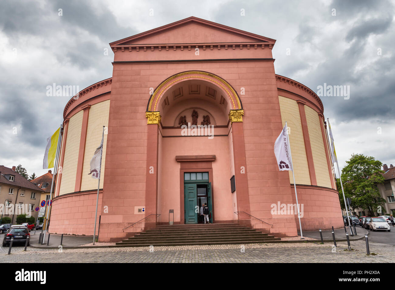 St Ludwig chiesa (1827), Darmstadt, Hesse, Germania Foto Stock