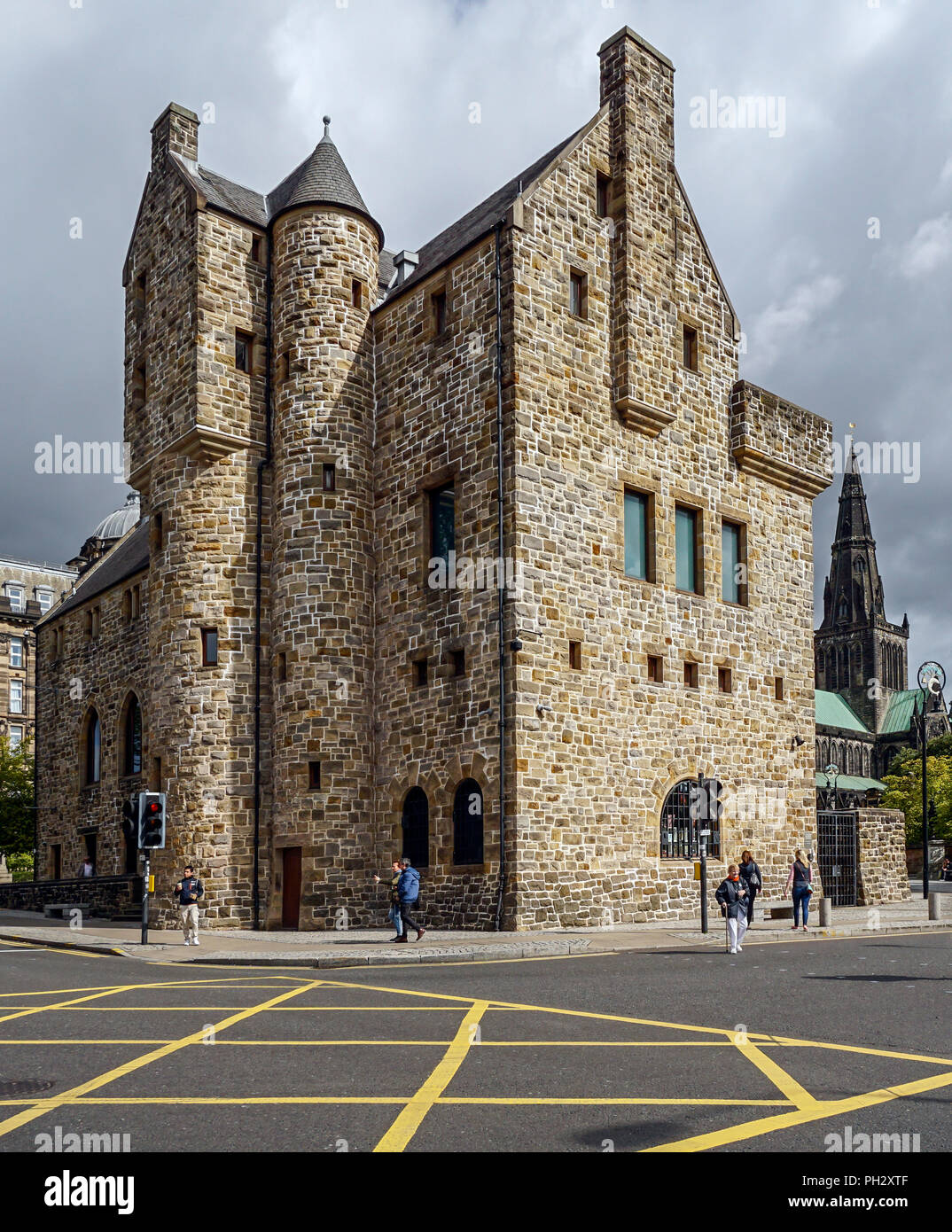 St Mungo Museum di arte religiosa e la vita in Castle Street Glasgow Scotland Regno Unito Foto Stock