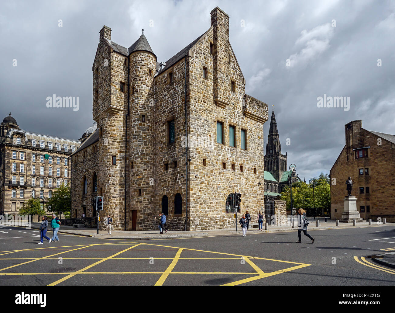 St Mungo Museum di arte religiosa e la vita in Castle Street Glasgow Scotland Regno Unito Foto Stock