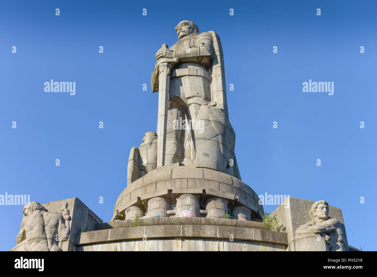 Bismarck-Denkmal, Seewartenstrasse, Neustadt, Amburgo, Deutschland Foto Stock