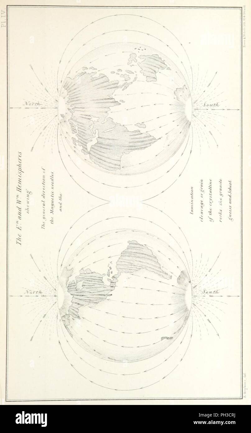 Immagine dalla pagina 231 del '[sul collegamento di geologia con il magnetismo terrestre . Con venti-quattro piastre.]' . Foto Stock