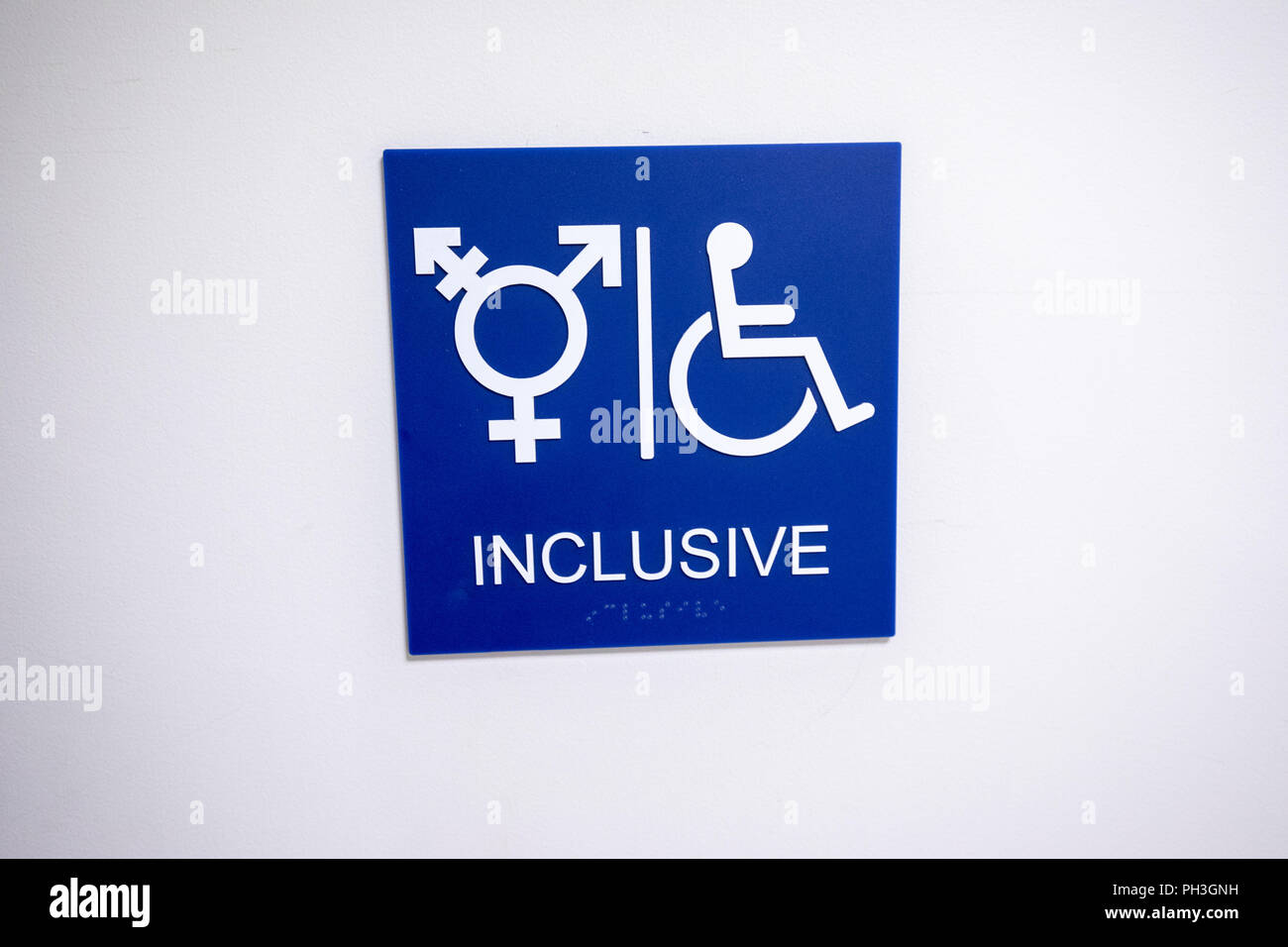 Inclusive bagno, STATI UNITI D'AMERICA Foto Stock