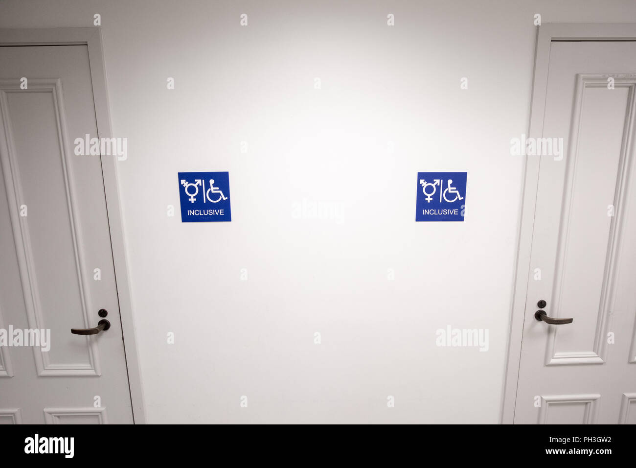 Inclusive bagno, STATI UNITI D'AMERICA Foto Stock