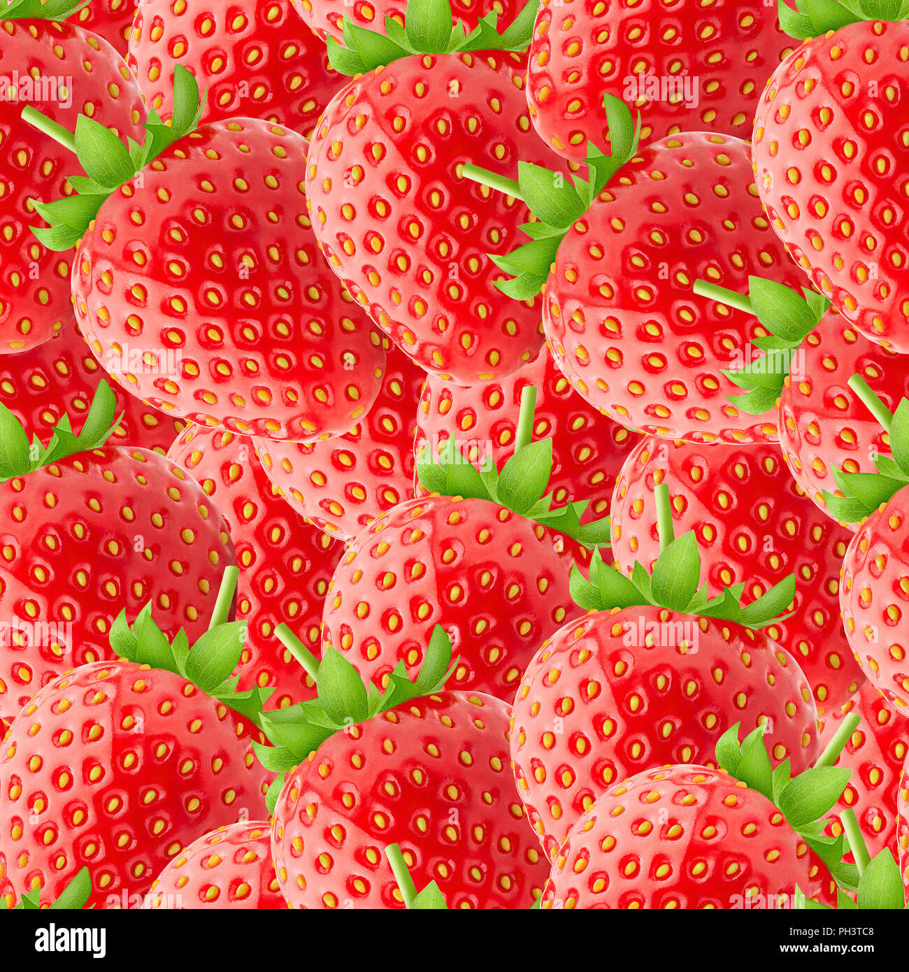 Fragola seamless texture, foto di qualità elevata Foto Stock