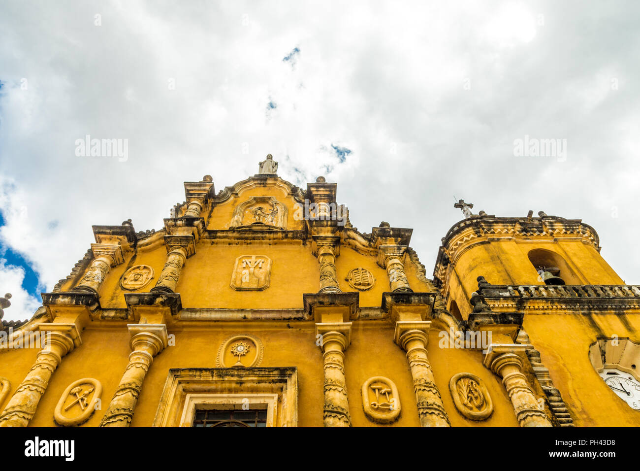 Una tipica vista in Leon Nicaragua Foto Stock