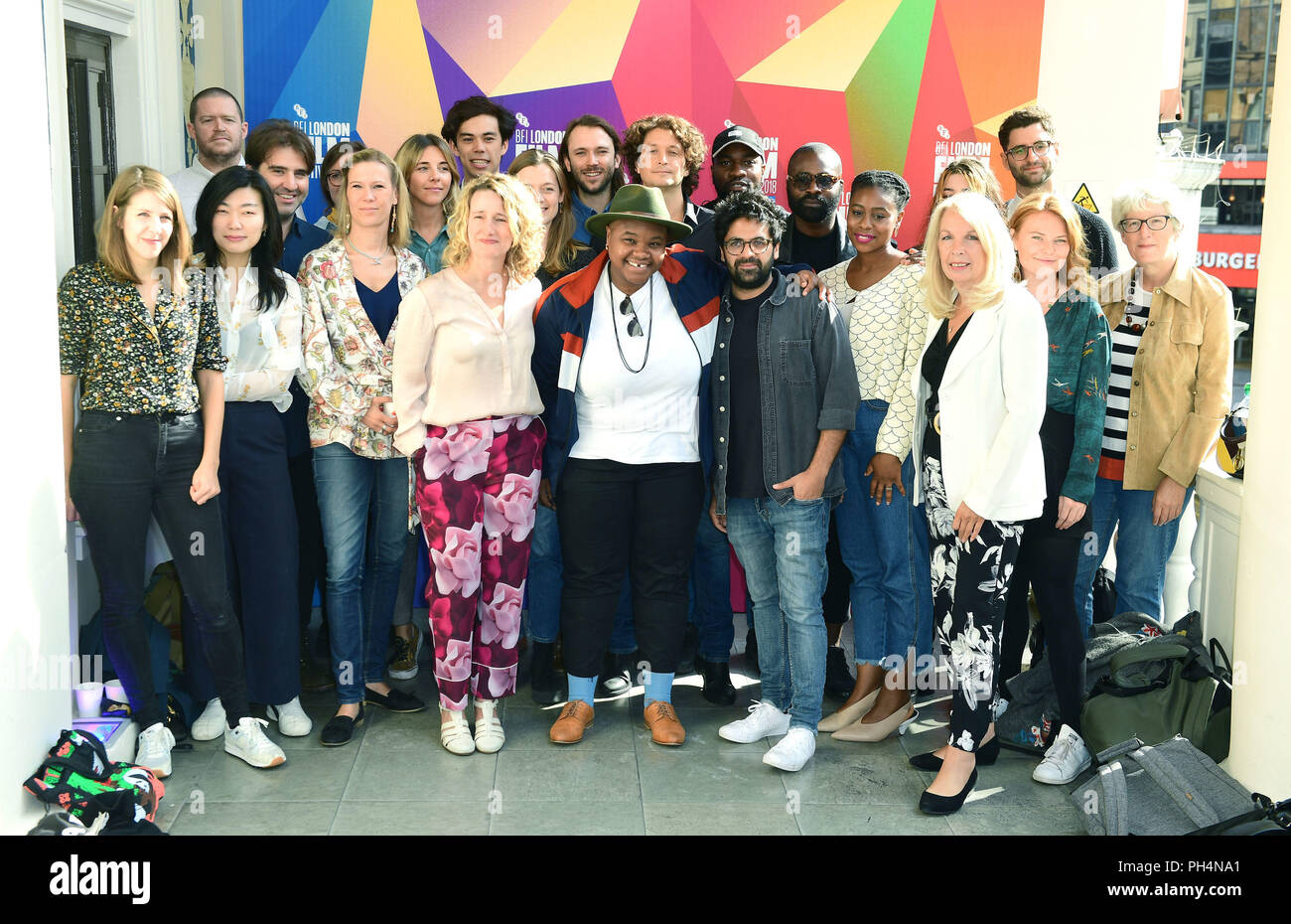 Tricia Tuttle e Amanda Nevill Partecipa alla breve film maker in sessantaduesima BFI London Film Festival di lancio del programma a Cineworld Leicester Square, Londra. Foto Stock